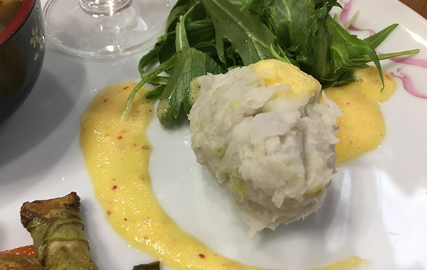 菜っ葉のサラダ(マッシュ添え)